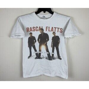 Vintage Y2K 2011 Rascal Flatts Graphic Tour T-Shirt / White / Size Small